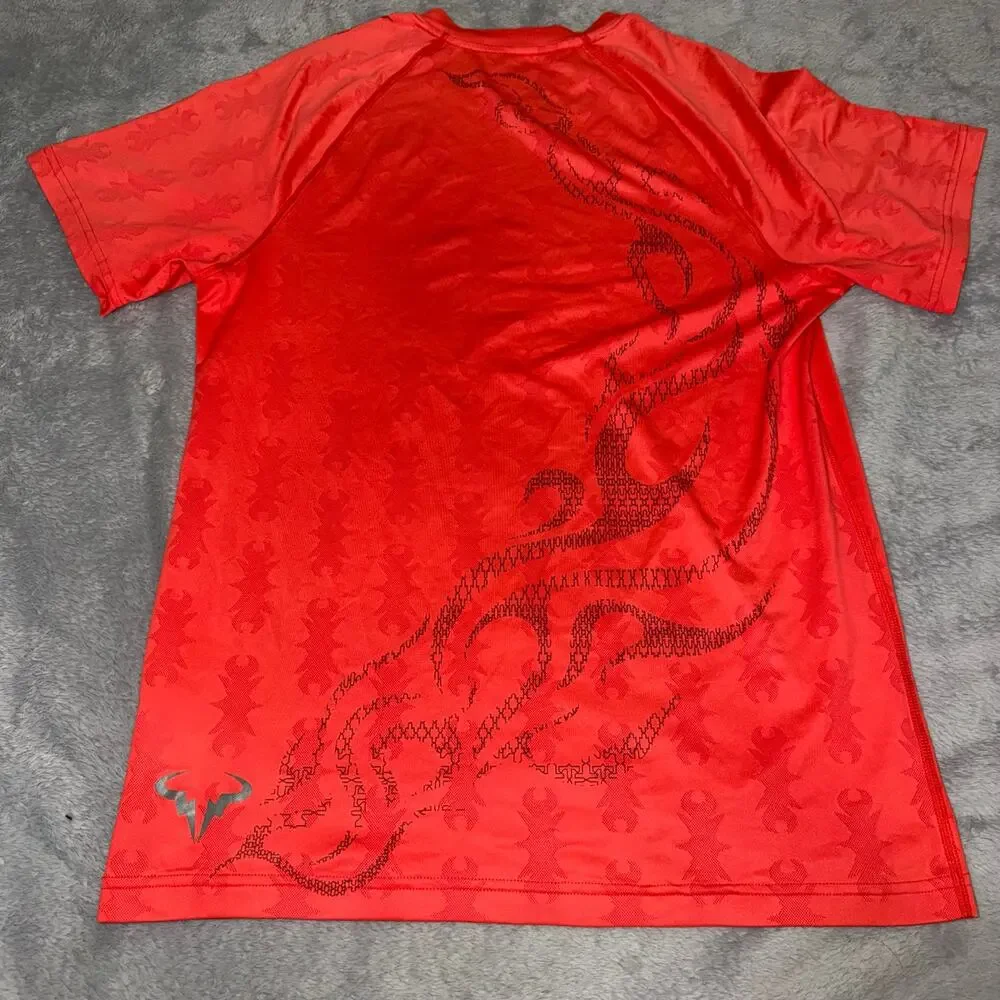 Nike Rafa Nadal Player Edition Bull ADV Shirt Men’s S Orange Australian Open